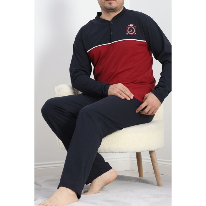 Erkek Pijama Takımı Bordo - 20827.1838.