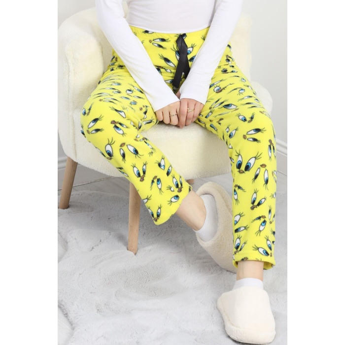 Polar Kumaş Pijama Altı Sarı - 20789.1287.