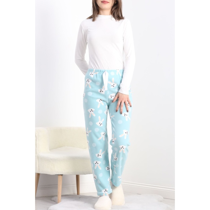 Polar Kumaş Pijama Altı Mint - 20789.1287.