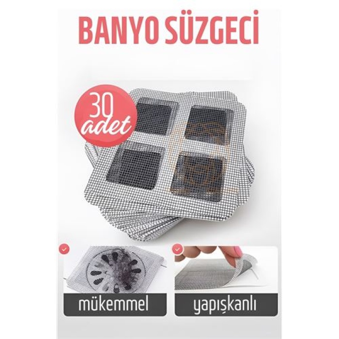 ModaCar Banyo Gider Süzgeci 30 ADET