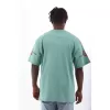 Unisex Oversize Baskılı Bisiklet Yaka T-Shirt - Mint Yeşili