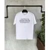 Unisex Bisiklet Yaka Kısa Kol Baskılı Çocuk T-Shirt - Beyaz