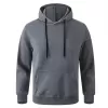 Erkek Uzun Kol Kapşonlu Basic Sweatshirt hoodie - Füme