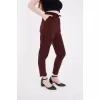 Kadın Tam Kalıp Basic Eşofman Pantolon - Bordo