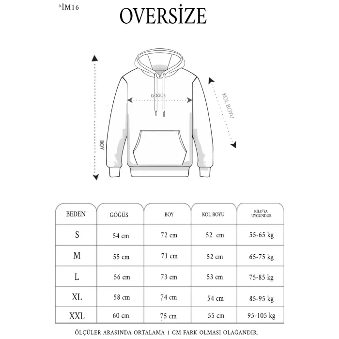 Unisex Tam Fermuarlı Kapşonlu  SweatShirt - Füme