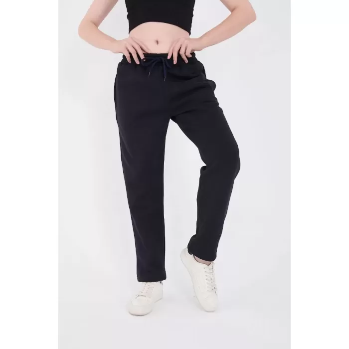 Unisex Üç İplik Basic Eşofman Pantolon - Lacivert