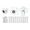 Fanexfan DRTOS 140-60 Dıştan Rotorlu Radyal Havalandırma Fanı (500 m³) Monofaze