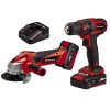 Einhell 4257238 TC-TK 18 li Akülü Kit, Şarjlı Matkap, Şarjlı Taşlama Seti