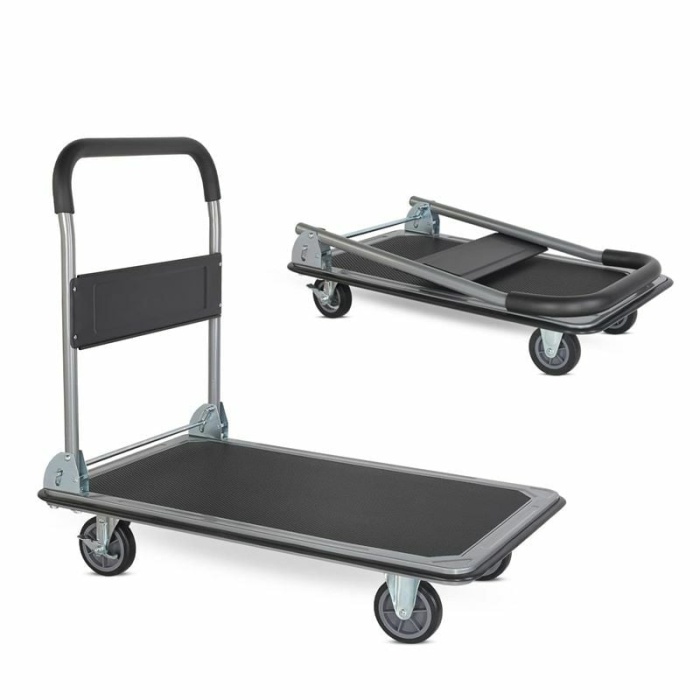 Duffmart PR2190 Pro Katlanır Platform 4 TekerleKLi Paket Taşıma Arabası 150 Kg