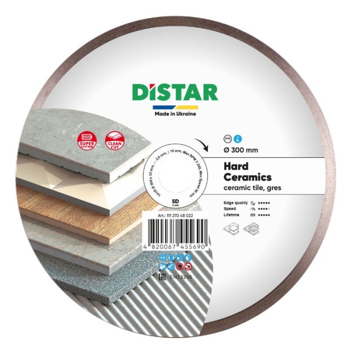 Distar 300x2x10 x32/25,4 Çapaksız Sert Seramik Kesimi için Elmas Testere