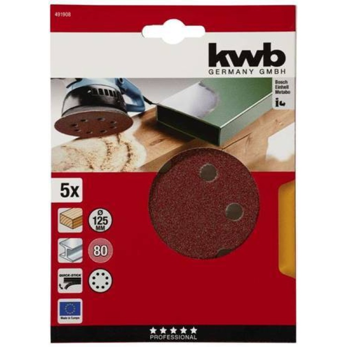 Kwb 49491908 80 Kum 125 mm Zımpara Kağıdı