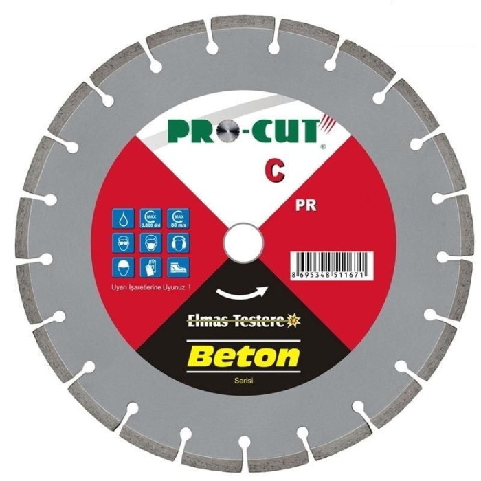 ProCut PR51165 350C 350mm Sulu Kesim Beton Elmas Testere