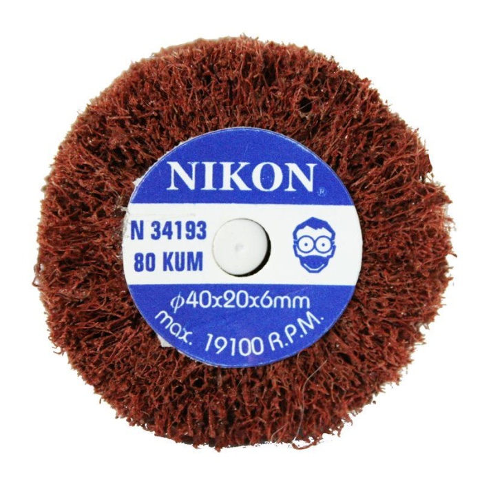 Nikon N34193 40x20x6mm 80 Kum Non Woven Saplı Mop Zımpara