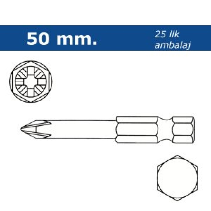 ProScr SCR03069 PH4 50mm Yıldız Bits Ucu