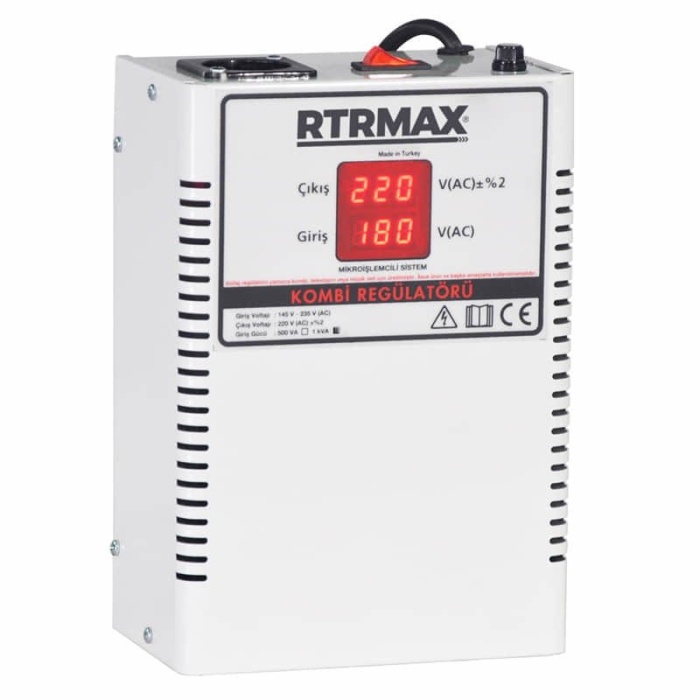 RTRMAX RTM5990 0,5 KVA Monofaze Röleli Tip Voltaj Regülatörü