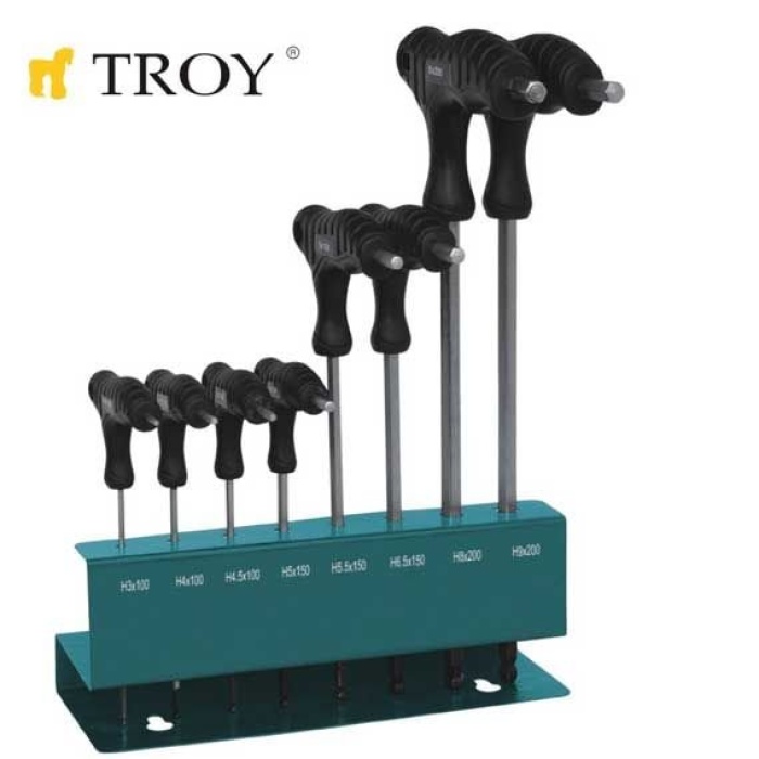 Troy T 22308 T Saplı Allen Anahtar Seti