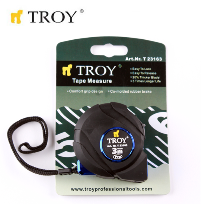 Troy 23163 Stoperli Şerit Metre (3mx16mm)