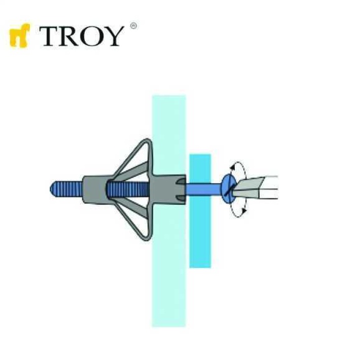 Troy 51490 Dübel Tabancası (HRM Tip Dübellere Uyumlu)