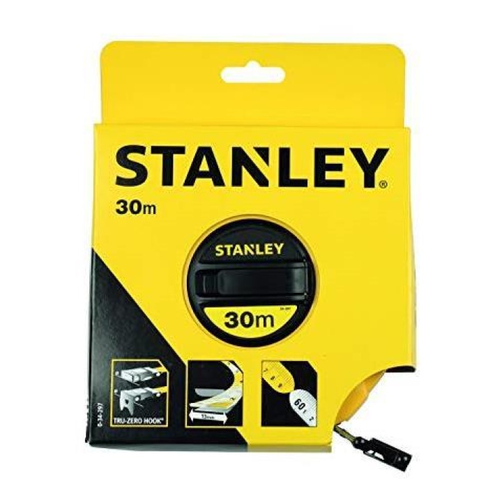 Stanley 0-34-297 30m x 12,7mm Kapalı Kasa Fiberglass Metre