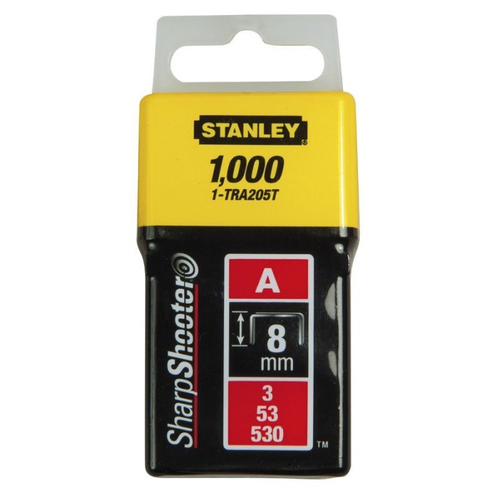 Stanley 1-TRA208T Hafif Hizmet Tipi Zımba Tel Setleri 12 mm (1000 Adet)