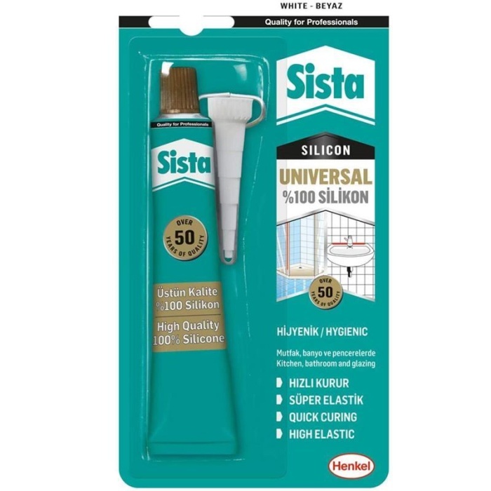 Sista 1548581 Universal Silikon Şeffaf 50 gr Blister