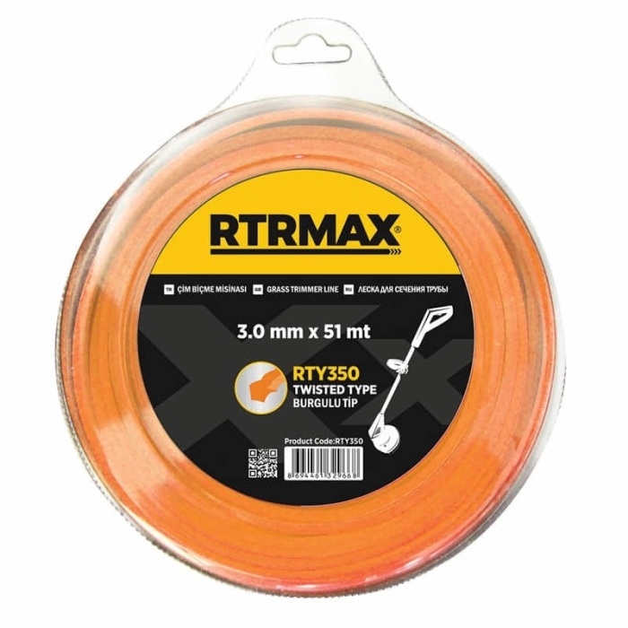 RTRMAX RTY355 3,5mmx41m Turuncu Burgulu Tırpan Misinası