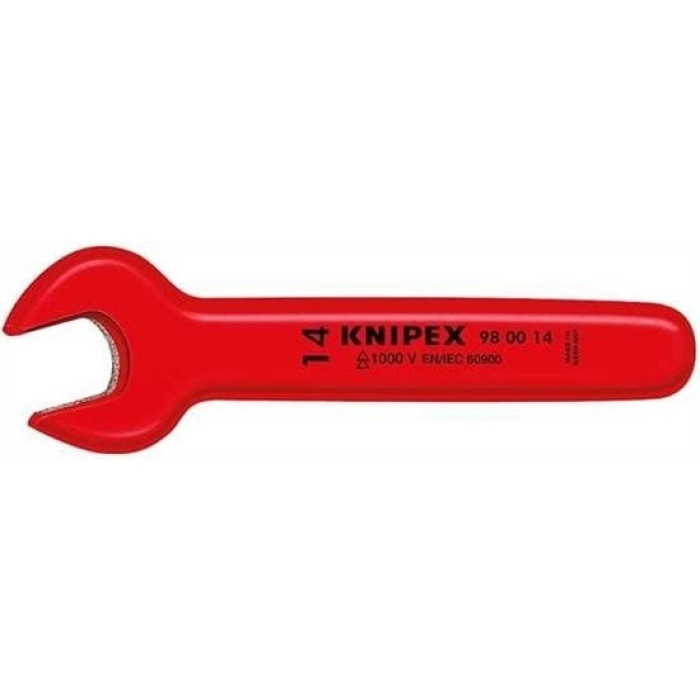 Knipex 98 00 7/16 16 VDE İzoleli 7/16 inç Tek Ağız Anahtar