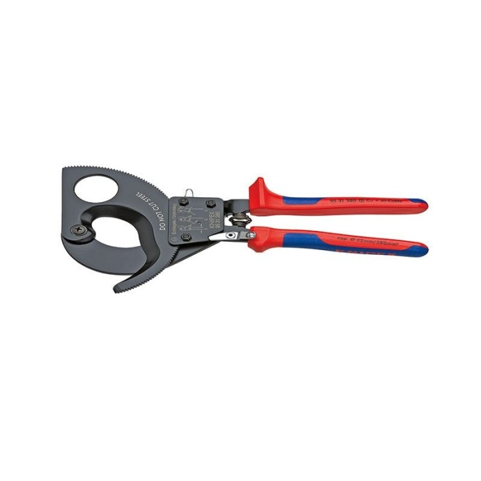 Knipex 95 31 280 Cırcır Mekanizmalı Kablo Kesici