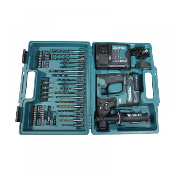 Makita HR166DWAE1 Akülü Kırıcı Delici 74 Parça Uç Setli