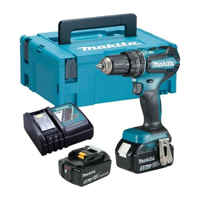 Makita DHP485RTJ Çift Akülü Şarjlı Darbeli Matkap Vidalama