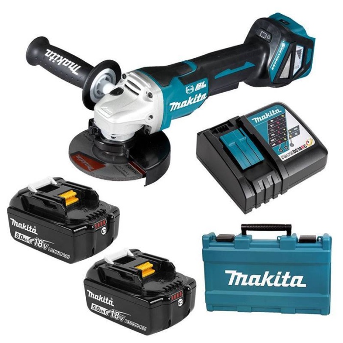 Makita DGA519RTJ 18V Brushless Akülü 125mm Pedal TetiKLi Avuç Taşlama