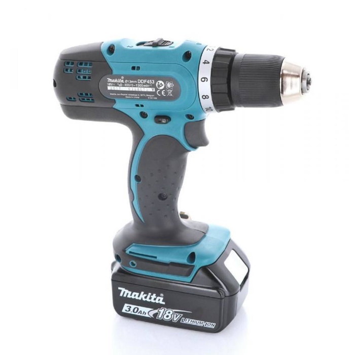 Makita DDF453SFE3 18V 3.0 Ah Akülü Matkap Vidalama 3 Akülü Makine