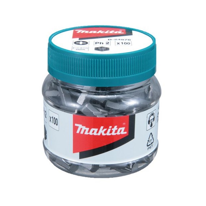 Makita B-24876 Ph2 Uçlu 25mm Bits Uç Seti 100lü Kutu