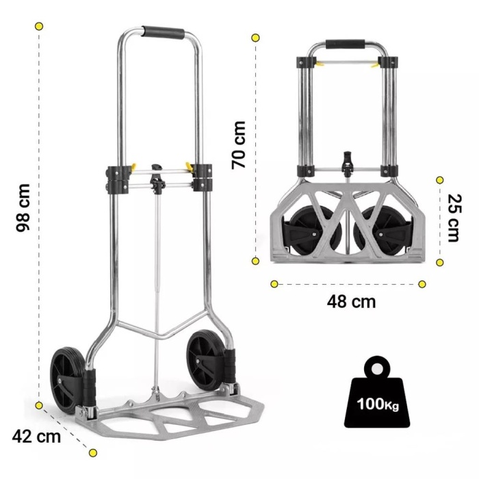 Duffmart PR2200 Pro Strong Yük ve Paket Taşıma Arabası 100 Kg