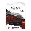 Kingston 512GB KC3000 NVMe Okuma 7000MB-Yazma 3900MB M.2 SSD (SKC3000S-512G)