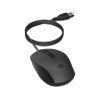 HP 150 240J6AA Siyah Kablolu Optik Kablolu Mouse 1600 DPI Optik Sensörlü