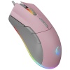 Rampage SMX-R21 COMPACT Usb Pembe-Gri RGB Işıklı+Macro 7200dpi - 1000hz Gaming Oyuncu Mouse