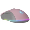 Rampage SMX-R21 COMPACT Usb Pembe-Gri RGB Işıklı+Macro 7200dpi - 1000hz Gaming Oyuncu Mouse