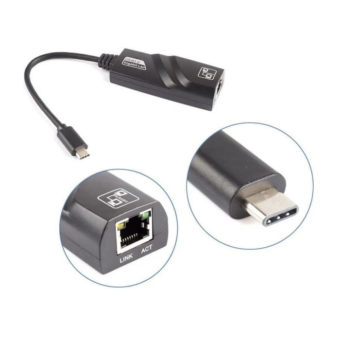 MasterFox Rj45 Type C 1000 Mbps Gigabit Ağ Adaptör Ethernet Kartı