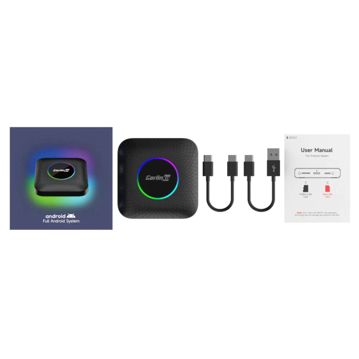 Carlinkit Tbox Max Ambient Android 13.0 Carplay disney, Prime Netflix