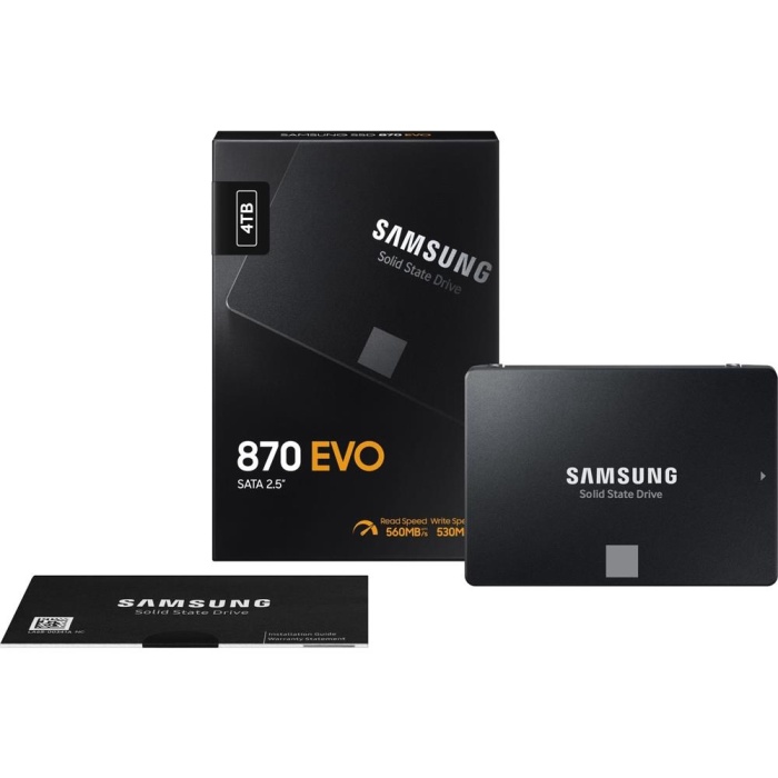 Samsung 4TB 870 Evo 560MB-530MB-s Sata 2.5 SSD (MZ-77E4T0BW)