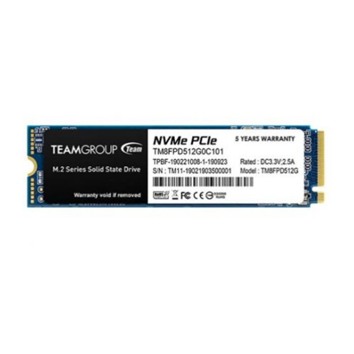 Team 512GB MP33 Pro 2400-2100MB-s NVMe PCIe Gen3x4 M.2 SSD Disk TM8FPD512G0C101