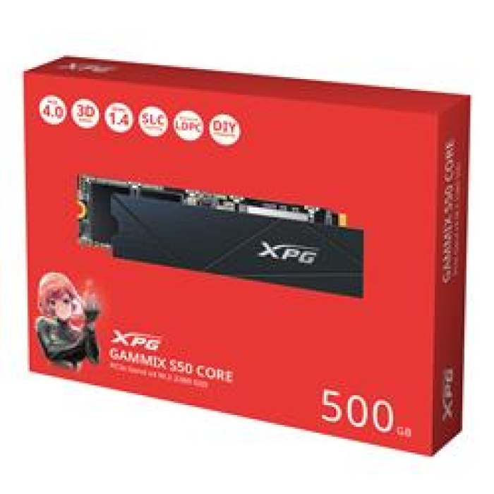 XPG 500GB Gammix S50 Core 3500MB-s-2200MB-s PCIe Gen4 x4 M.2 2280 Ssd Harddisk