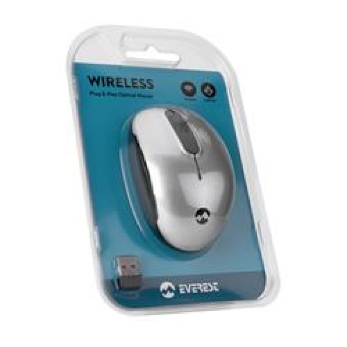 Everest SMW-666 Gümüş USB 2.4 GHZ Optik Kablosuz Mouse 1500Dpı