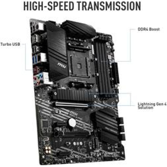 Msı B550-A Pro AM4 DDR4 Bellek 4400(OC) HDMI DP M.2 USB3.2 ATX Anakart
