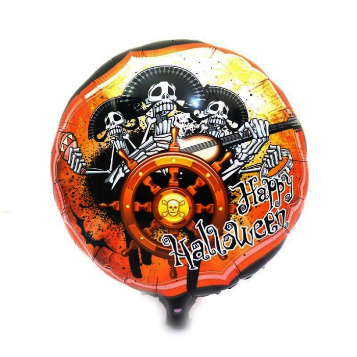 Kuru Kafalı Korsanlar Halloween Şekilli o Balon 45 cm