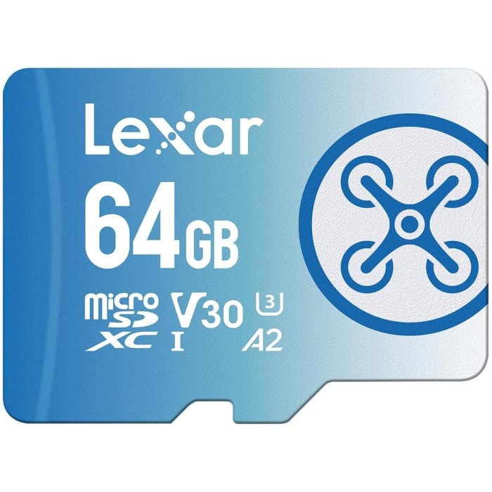 64GB FLY High-Performance 1066x microSDXC™ UHS-I, up to 160MB/s read 60MB/s write C10 A2 V30 U3