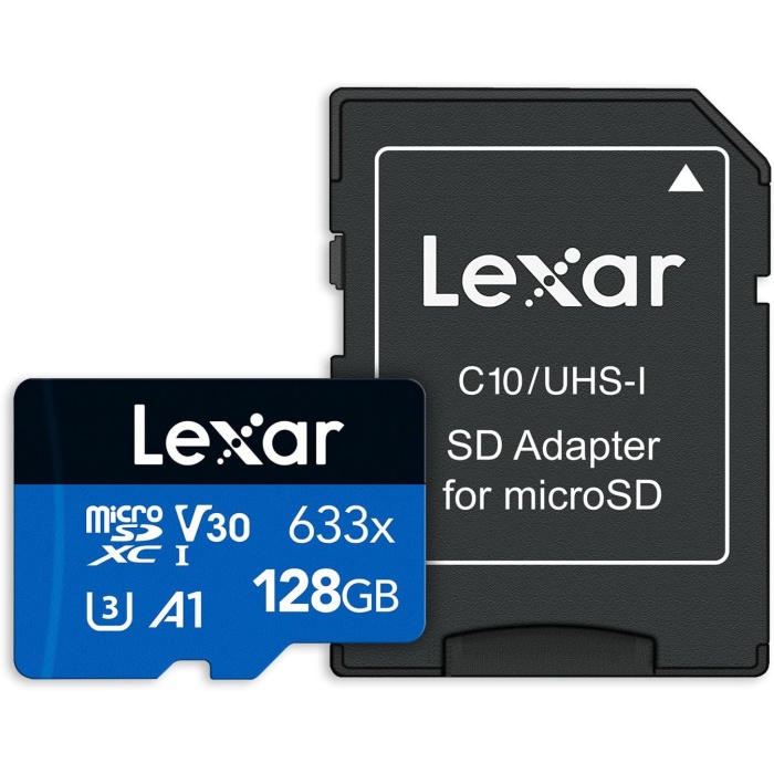 128GB 633x MicroSDXC UHS-I U3 100/45 MB/sn Yüksek Performanslı MicroSD Hafıza Kartı