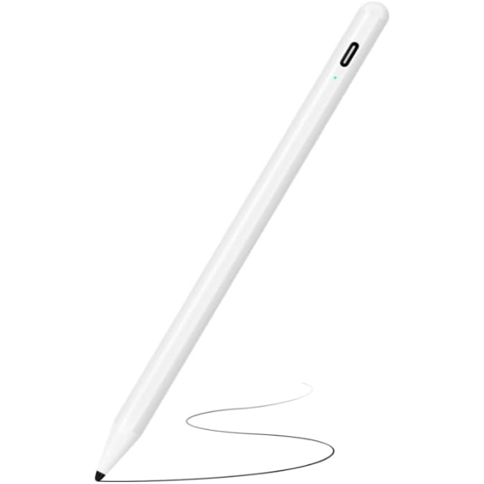 IPad stylus Tabletler Için Dokunmatik Kalem Avuç içi Reddetmei Eğim Özelliği Aktif Kalem Özel Yazı Çizim Kalemi Uyumlu iPad Pro/iPad Mini/iPad Air 2 Adet Yedek Uç İle Birlikte