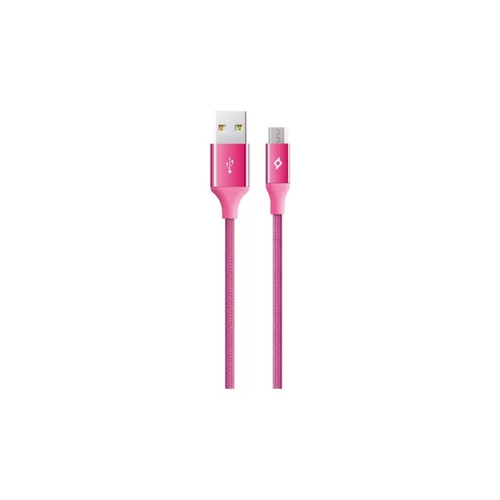 Alumicable Micro Usb Şarj Kablosu,pembe